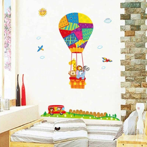 Vinilo Adhesivo Decorativo Pared Infantiles Animales Jungla