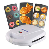 Maquina Mini Donas Mini Pie Taiyaki Tarta Postres 3 En 1 Sta