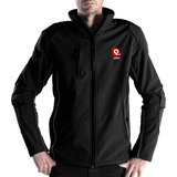 Campera Moto Softshell Black Jacket Con Protecciones Qobu