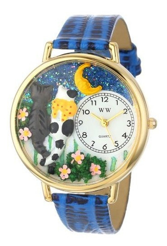 Reloj De Pulsera: Gatos Nocturnos Azul