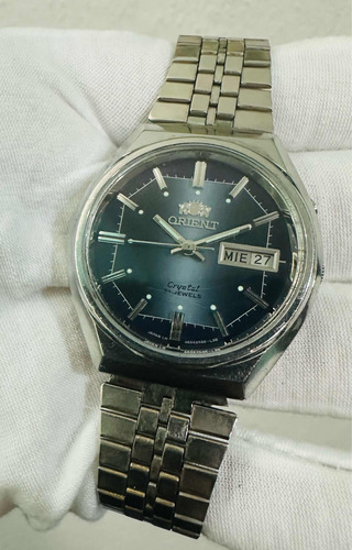 Reloj Orient 3 Stars Vintage Automatic Dial Azul 21 Jewels