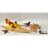 Playmobil 3466 Kayak Con Pescadores Set De 1985 Rtrmx