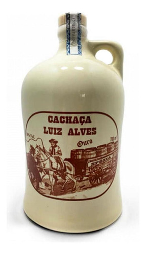 Cachaça Luiz Alves Ouro 700ml Porcelana