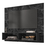 Panel Rack Tv 42  Viena Negro Marmol