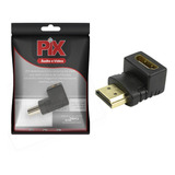 Adaptador Hdmi 90 Graus Em L Macho X Fêmea 2.1 4k 8k