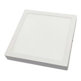 Aplique Panel Plafón Led 36w Cuadrado 45x45 Aluminio Blanco Color Blanco Luz Cálida