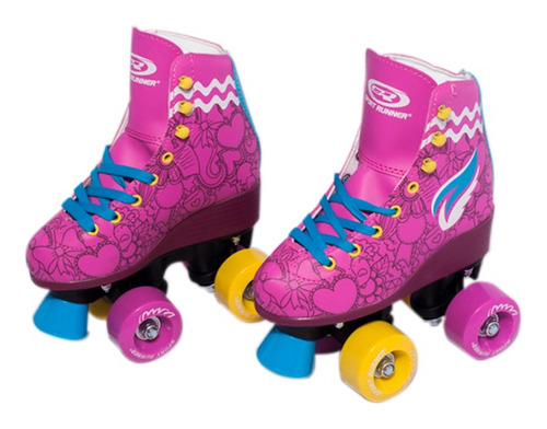 Patines Soy Luna Bota Artísticos Solo Niños 4 Ruedas En Goma