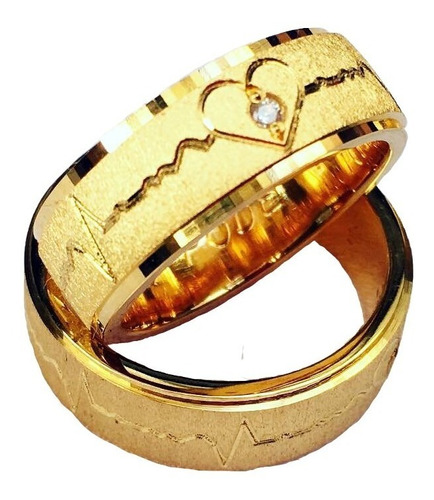 Argollas Matrimonio Chapadas Oro 24 Kilates