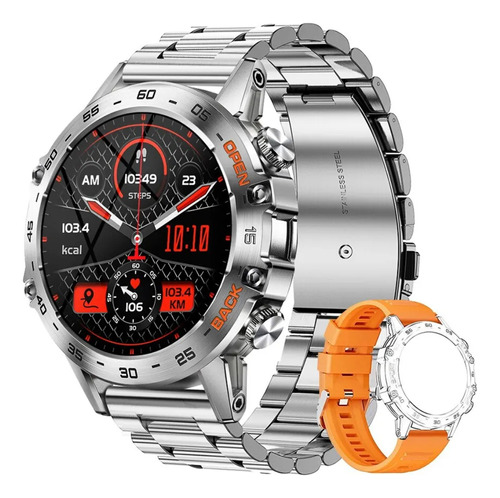Smart Watch K57 Pro Para Hombre En Acero Plata 1.39 Llamadas