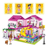 Bloco Montar Villa Verão Serie Vila Princesa Ury Estilo Lego