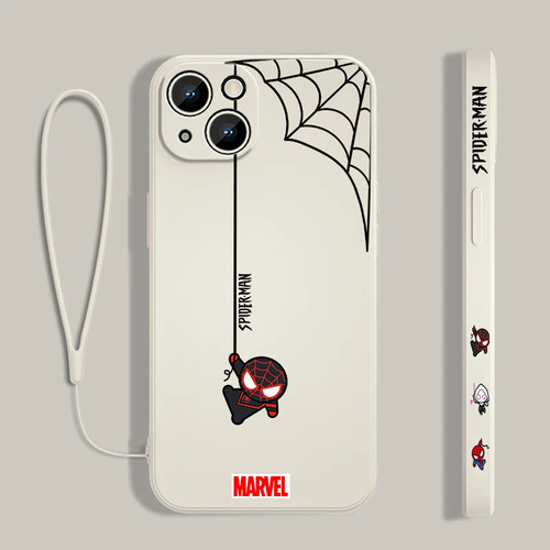 Funda De Teléfono Marvel Spiderman For iPhone 15 14 13 12 M