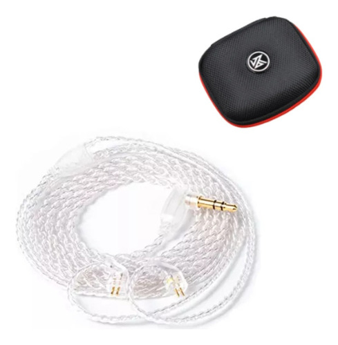 Cable Kz Pin B No Mic Plata Zst, Edx + Estuche Kz Tela