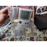 Consola Gameboy Pocket En Caja Transparente Silver Mario Boy