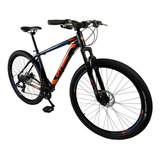 Bicicleta Aro 29 Gts Pro M5 - 27 Velocidades Cor Preto/laranja/azul Tamanho Do Quadro 17