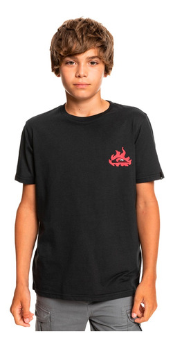 Polera Quiksilver Hells Yeah Niño Black