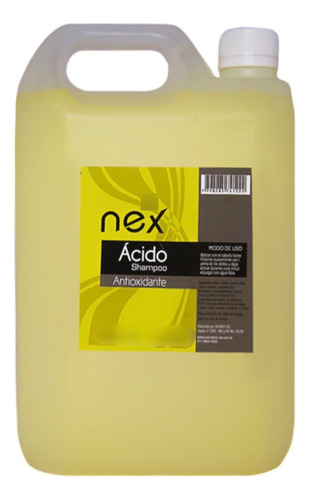 Shampoo Ácido Nex Peluquería X 5litros 