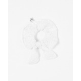 Scrunchie Dolly Ruffle Color Blanco Offwhite
