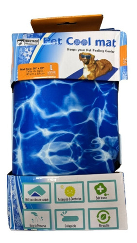 Manta De Gel Frío Mascotas Cama Refrescante Verano Talla L