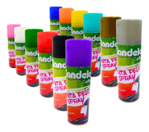 Pinta Pelo En Spray Candela Colores A Elección X 12 Unidades