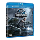 Jurassic World | Blu Ray 3d + Blu Ray + Dvd Película Nuevo