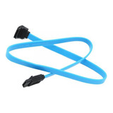 4 Cable De Datos Sata Iii De 6gb Con Bloqueo Para Azul
