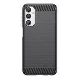 Funda Fiber Carbon Rugged Para Samsung A24 + Glass Full 9d