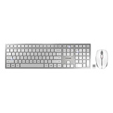 Kit Mouse Y Teclado Silenciosos Blancos Inalambricos