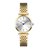 Reloj Feraud Mujer Clásico Acero Dorado Moda F5535gd Meraki