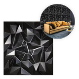 Panel Decorativo 3d Pvc Pared Cuarzo Negro Decoform 1m2 4pzs