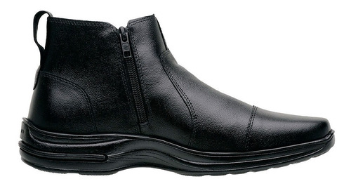 Bota Botina Masculina Em Couro Legítimo + Brinde Grátis 7030