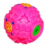 Brinquedo Cães Porta Petisco Ração Bola Interativa Pet - M Cor Rosa