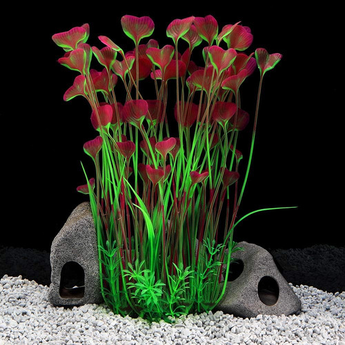 Qumy Large Aquarium Plants Artificial Plastic Fish Tank P Aa