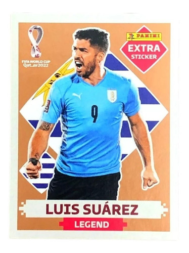 Figurinha Luis Suárez Bronze Copa Qatar 2022 Legend Original