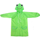 Impermeable Para Niños Rana Color Verde 