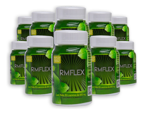 Rm Flex 100% Original. Kit Con 10 Frascos De 30 Tabletas