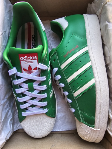 Tenis adidas Superstar Originales 25 Cm Verdes