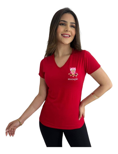 Camiseta Feminina Educação Coruja