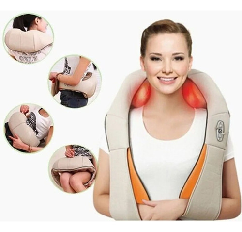 Colete Shiatsu Pescoço Massageador Cervical Ombros Lombar