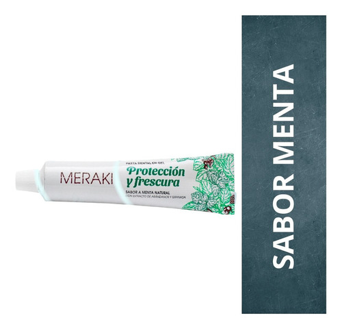 Pasta Dental En Gel Meraki X 50 Gr / Sabor A Menta