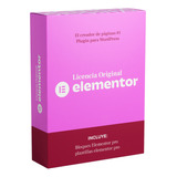 Elementor Pro Licencia Original Wordpress Plugin