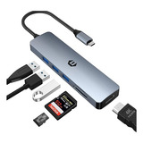 Hub Usb C Hdmi 6 Puertos Para Ios Windows Multipuerto Usb C