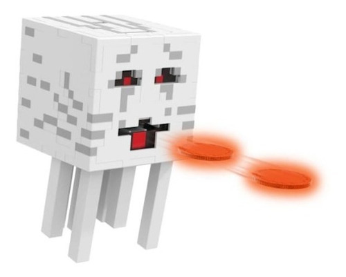 Juguete De Minecraft Ghast Con Bolas De Fuego Figura Mattel