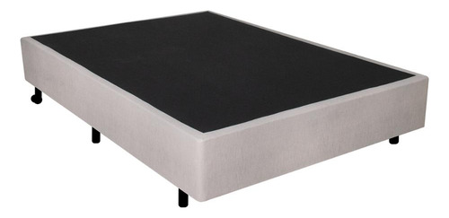 Cama Box Casal Courino Linho Areia 138x188x38 Cm