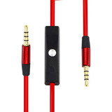 Cable Auxiliar 3.5 Con Micrófono Manos Libres  1.2 M