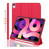 Funda Flip Cover Para iPad Air 4ta Gen 10.9 Rojo