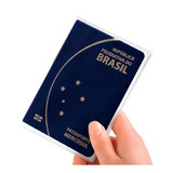 Capa Transparente Para Passaporte Kit 10 Capas