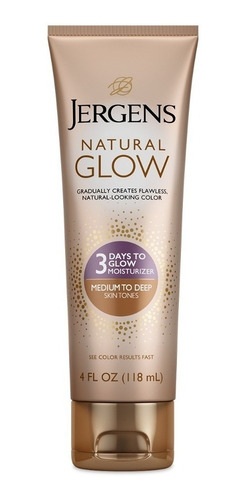 Jergens Natural Glow Loción Autobronceante En 3 Dias Medios