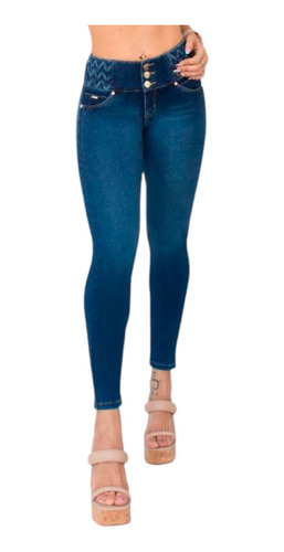 Jeans Mujer Pantalón Colombiano Mezclilla Strech Push Up 881