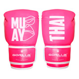 Luva Muay Thai Feminina Boxe Kickboxing Profissional gorilla