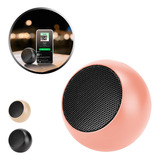 Caixinha De Som Bluetooth M3 Portátil Alto Falante Música Cor Rosa